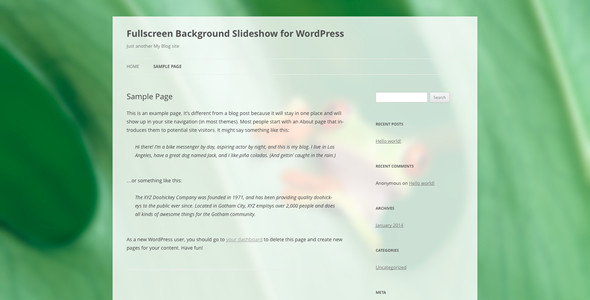 Vollbild Diashow Hintergrund Fur Wordpress Wordpress Plugins